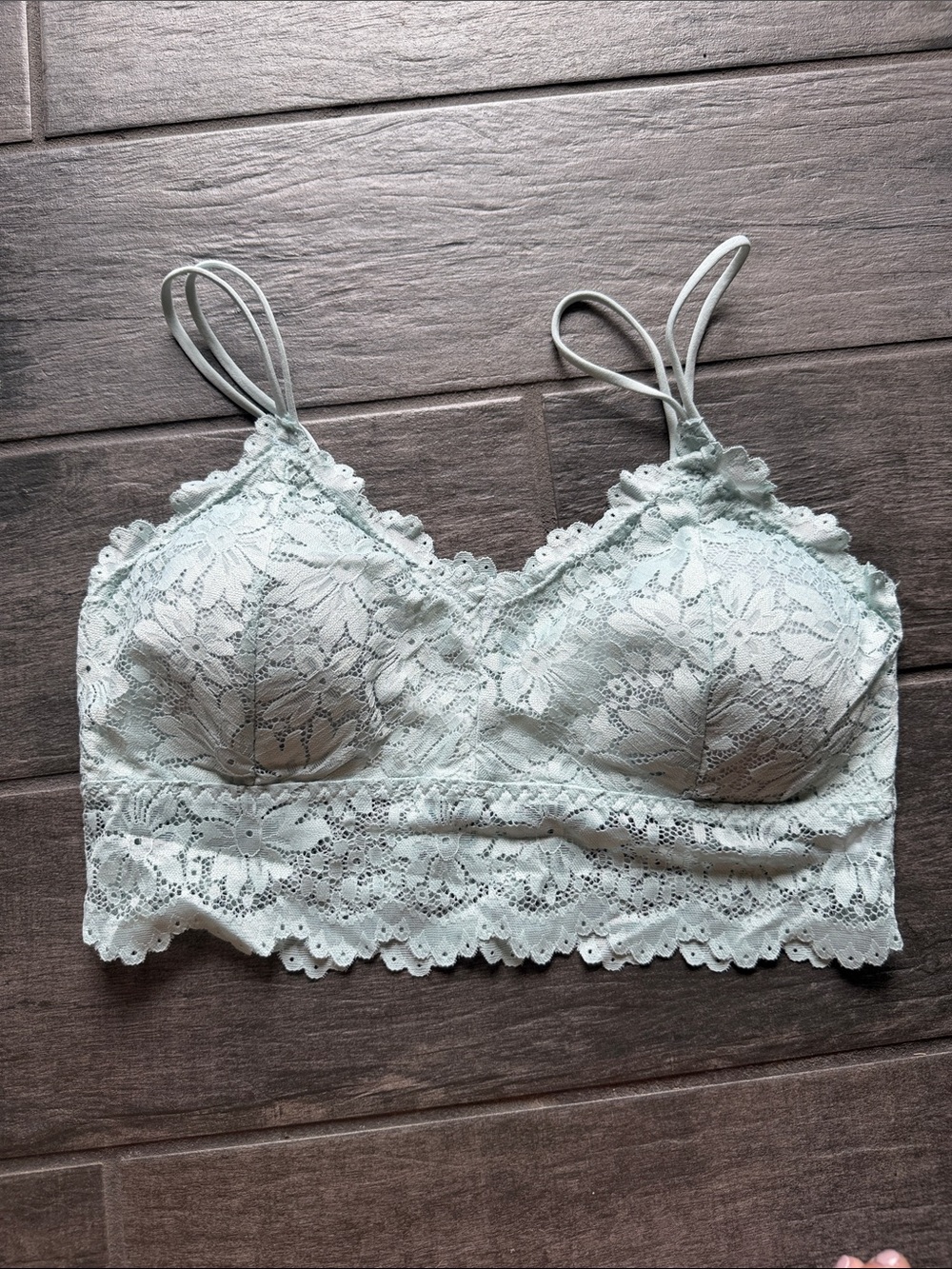 Lace Bralette in Light Mint - Women's Intimates